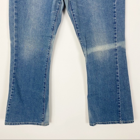 LEVI’S 519 Y2K Flare Leg Denim Jeans Size 9 Short Retro Style Mid-Hi Rise - Picture 3 of 8